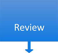 Blue box that says Review with an arrow pointing down